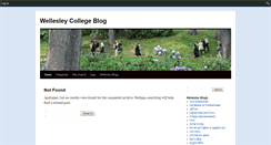 Desktop Screenshot of blogs.wellesley.edu