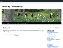 Tablet Screenshot of blogs.wellesley.edu