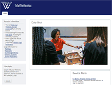 Tablet Screenshot of my.wellesley.edu